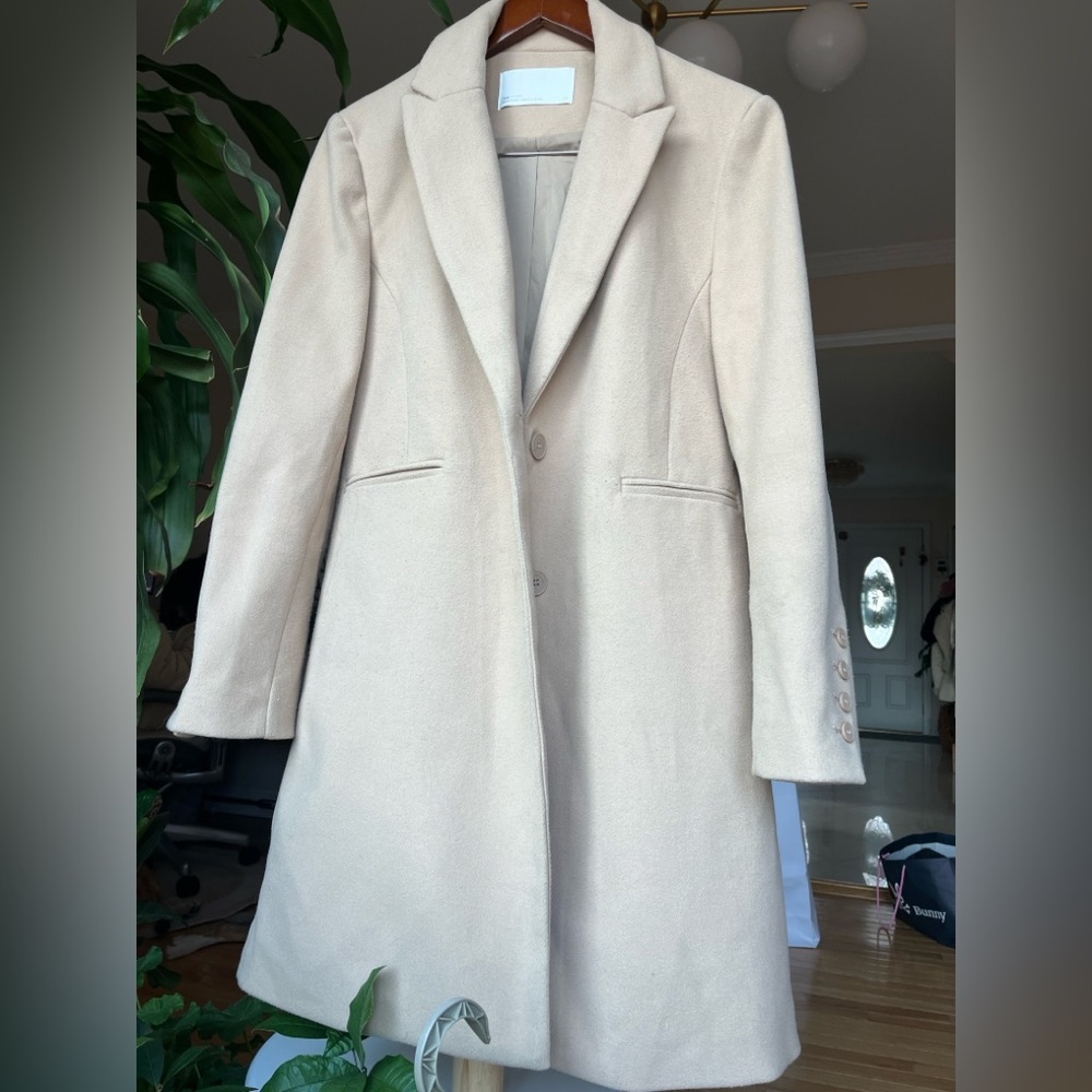 OAK+FORT Elegant Cream Women's Coat